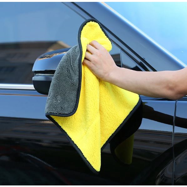 KAIN LAP SERBAGUNA 30x40Cm 2 Sisi Bulu Halus Super Tebal Daya Serap Air Car Cleaning Cloth