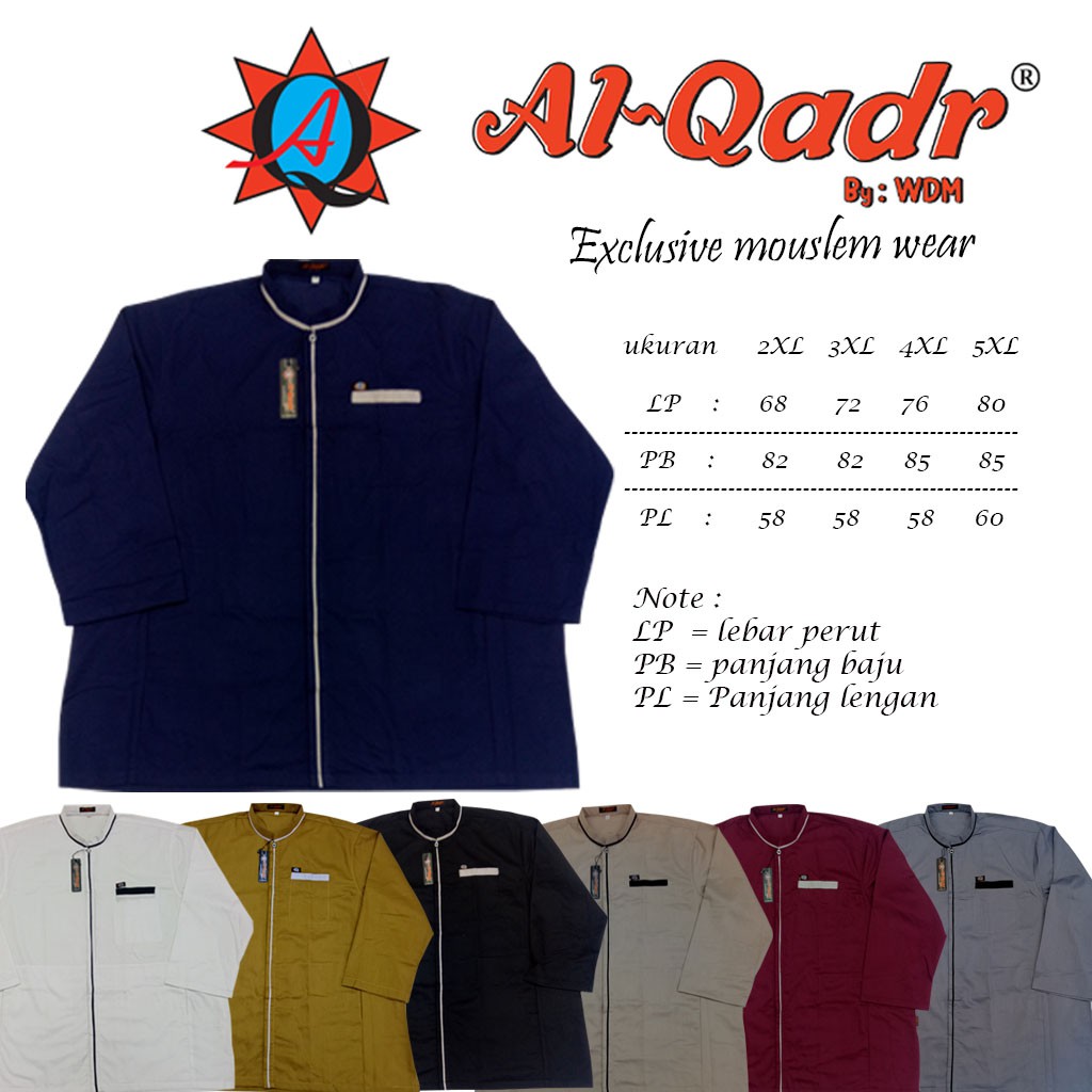 Baju koko Pria Jumbo  Al qadr/AB Alkahfi Bareno  syubbanul muslim koko azzhari