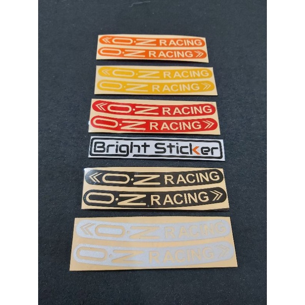 STICKER VELG OZ RACING CUTTING