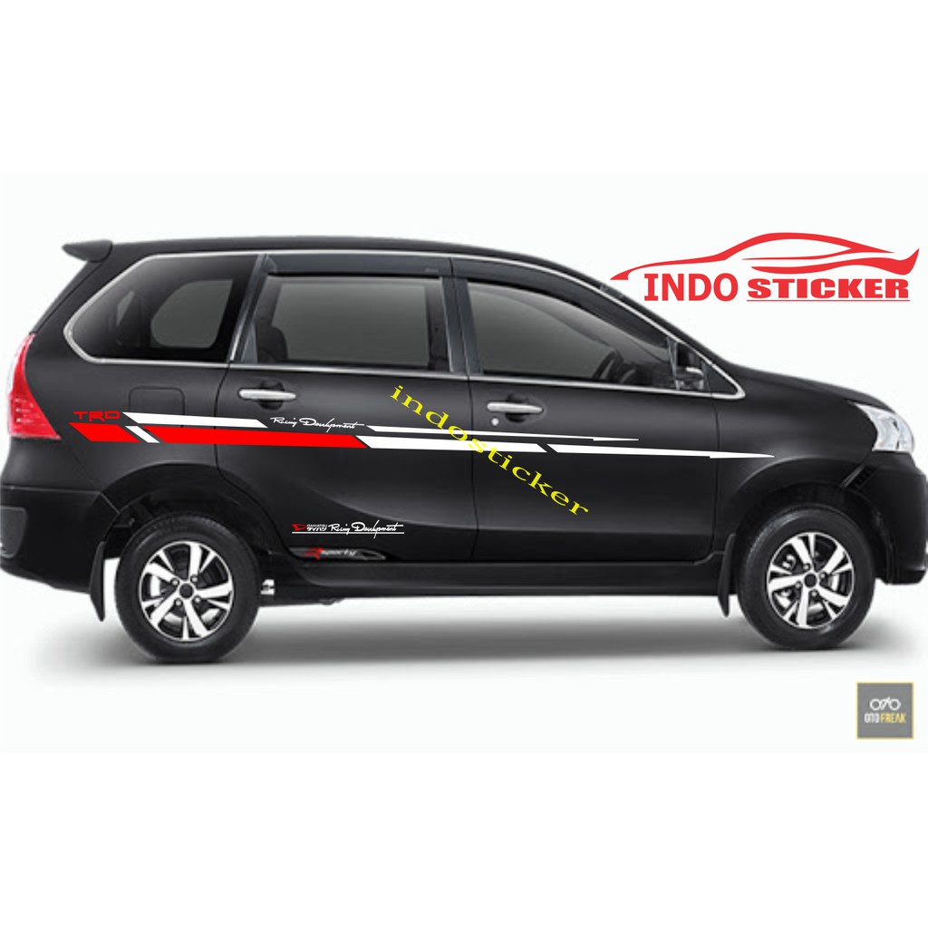 stiker mobil sticker stiker mobil xenia terios striping sticker daihatsu xenia