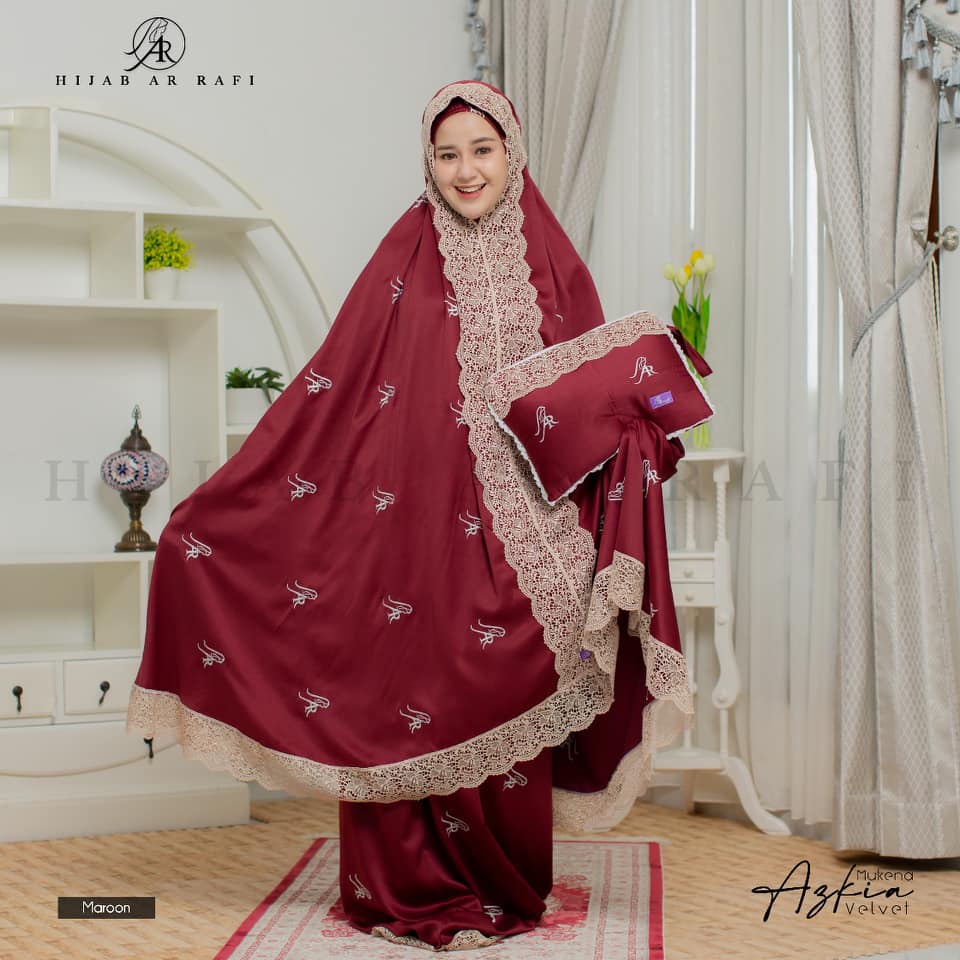 Mukena Arrafi premium untuk mahar pernikahan mukena Azkia