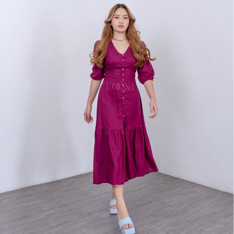 Aleta Long Dress | Busui Dress Kancing