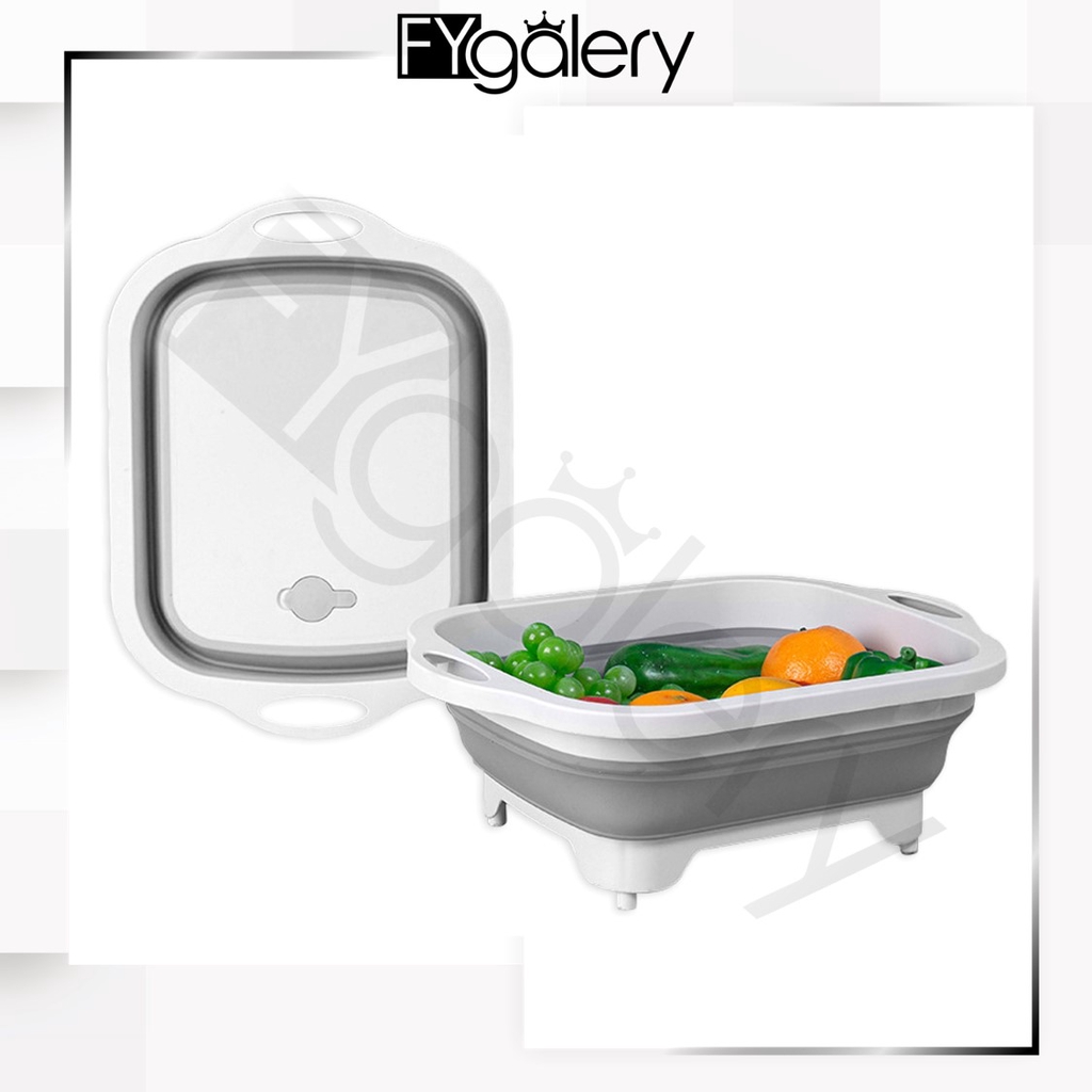 Fygalery HL0116 Alat Dapur  Baskom  Lipat Silicone Talenan 