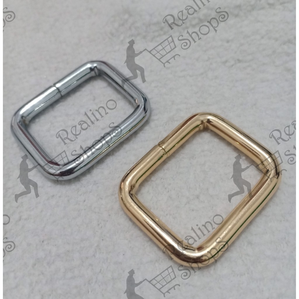 RING KOTAK TAS - 2.5CM NEKEL (KUALITAS TEBAL)