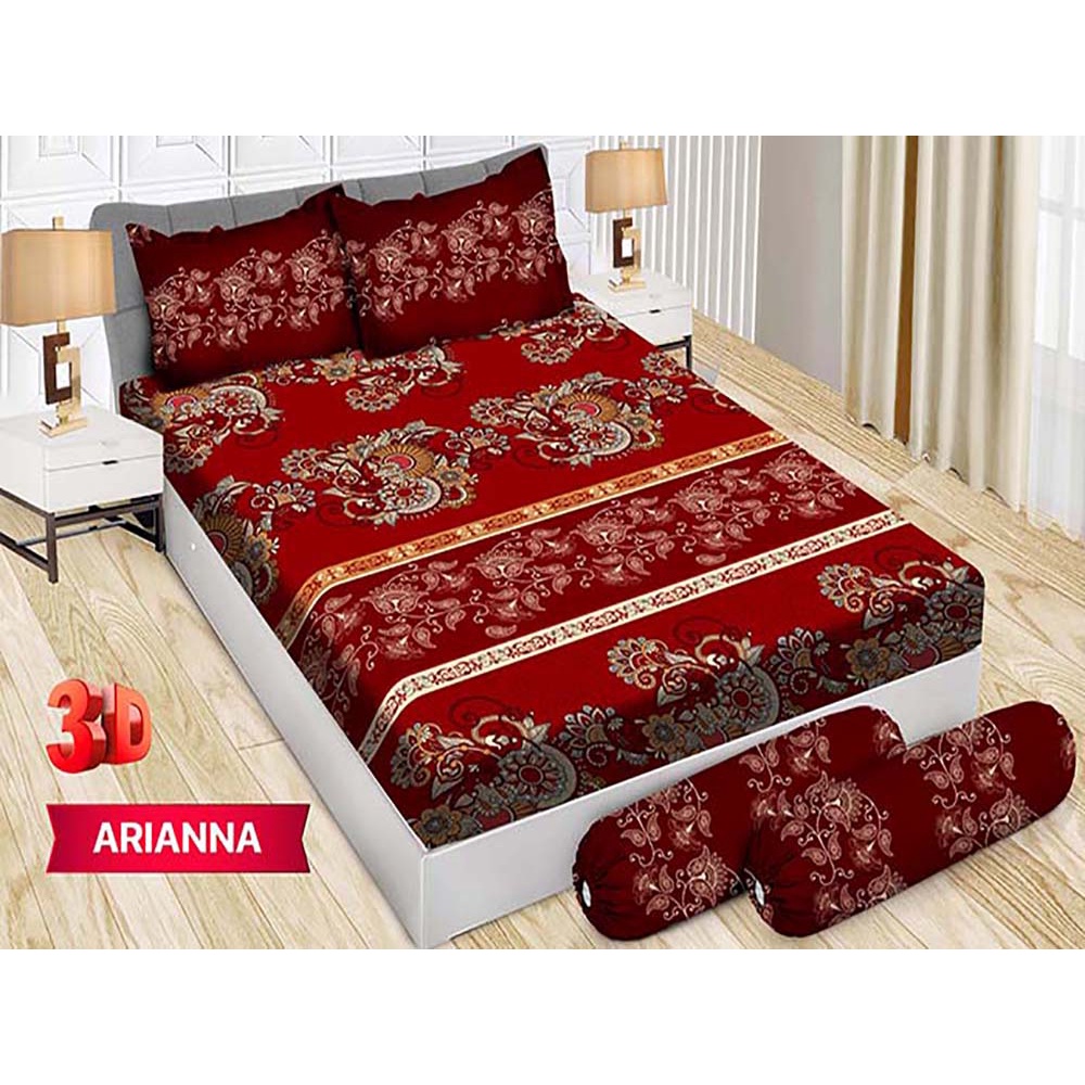 Sprei Bonita 3D Bantal 4 King 180x200 cm Motif Arianna