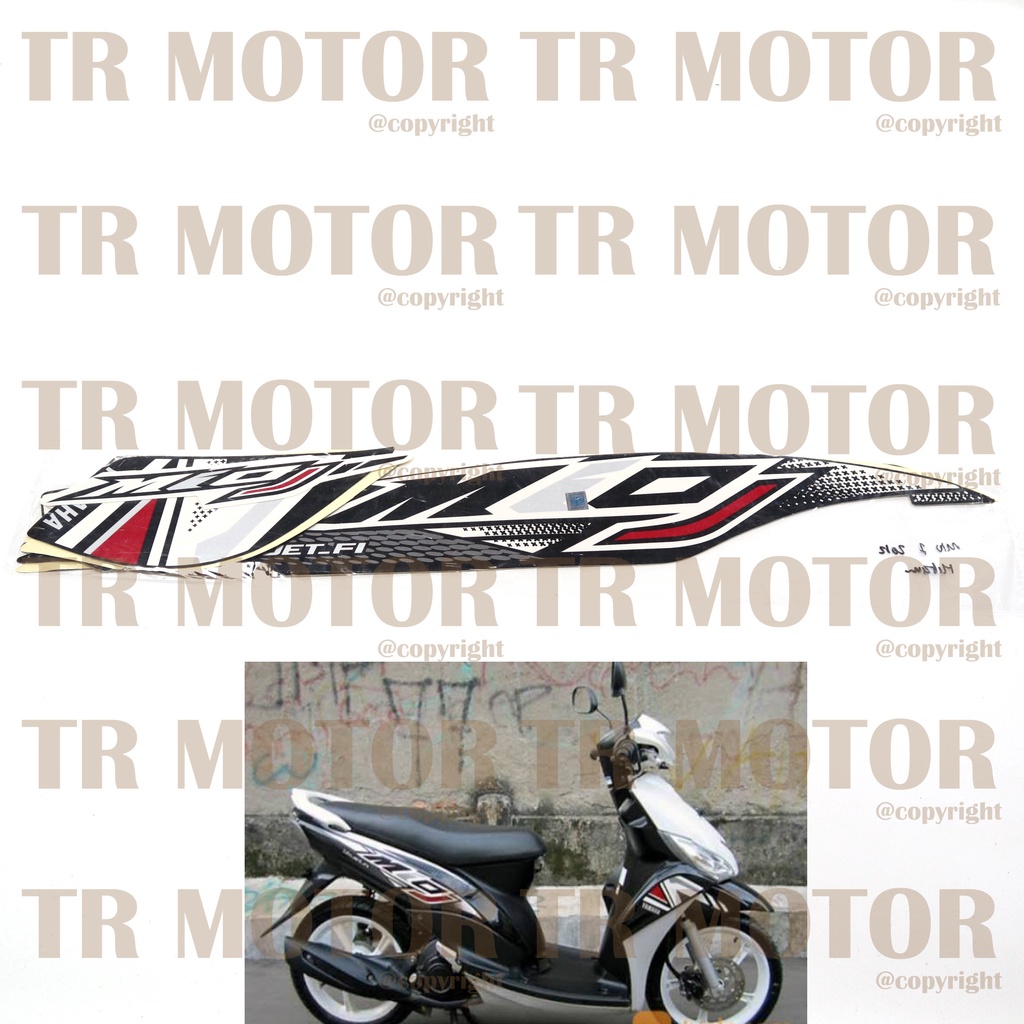 Stiker Motor Mio J 2012 Sticker Striping Full Set Body Motor