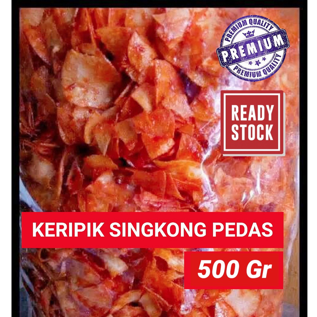 

Keripik Singkong Pedas Balado 500gr / Kripik Singkong balado /Kripik Singkong Pedas / Keripik Sanjay