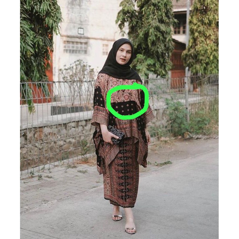 set kaftan mix rok lilit