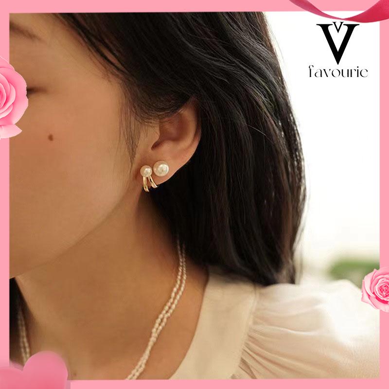 [COD]Pearl Trendy Niche Design Temperament Light Luxury High-end Earrings-FA