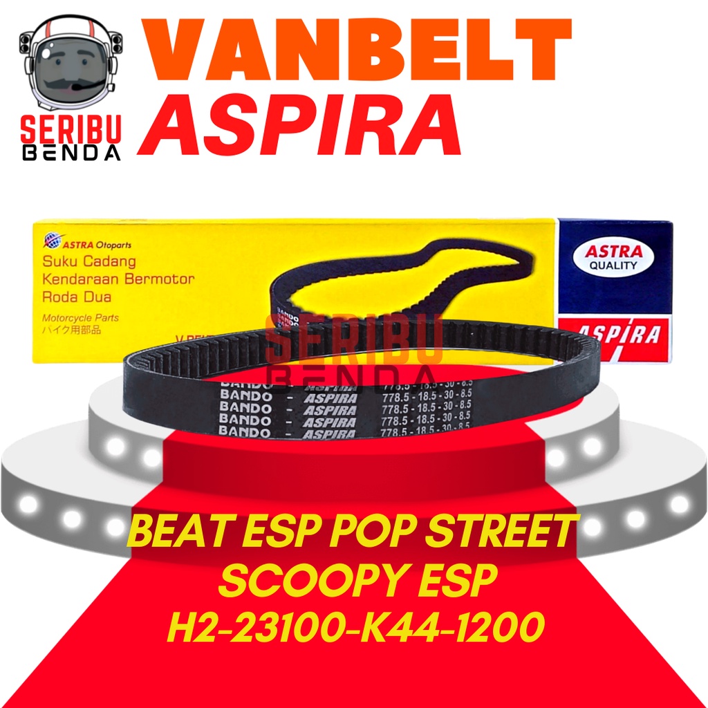 Vanbelt Beat Esp Pop Street Scoopy Esp Honda Aspira Astra Otoparts H2-23100-K44-1200