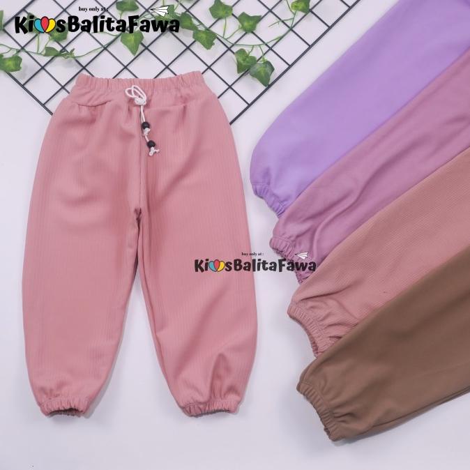 Jogger Polos Molly Uk. 3-4 Tahun / Celana Panjang Balita Murah Import