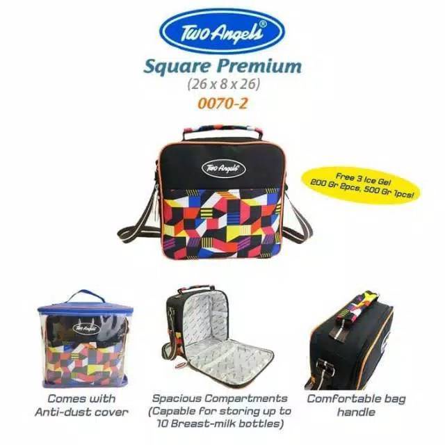 TAS ASI MURAH  Cooler Bag Square . Tas Penyimpanan Asi S1