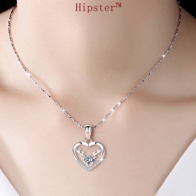 New 925 Silver Necklace Women's Jewelry Pendant