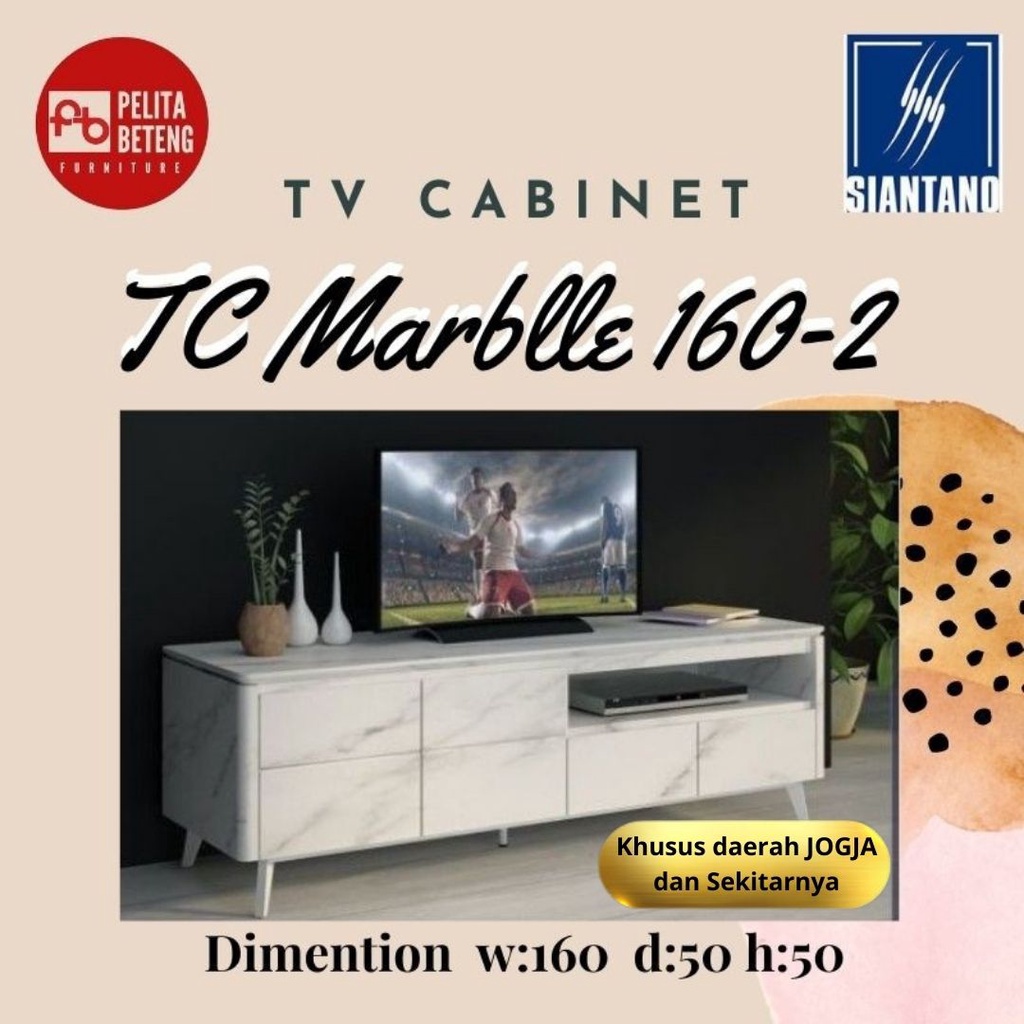 Siantano Meja Tv TC Marble 160-2