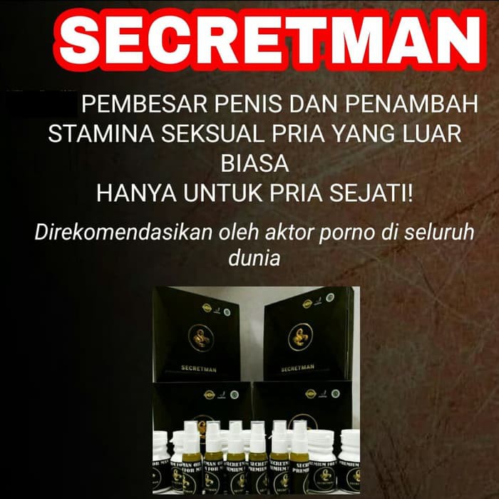 ROTAN KERAS PANJANG PERMANEN PRIA Secretman Pembesar dan Pemanjang Obat Kuat Pria Tahan Lama