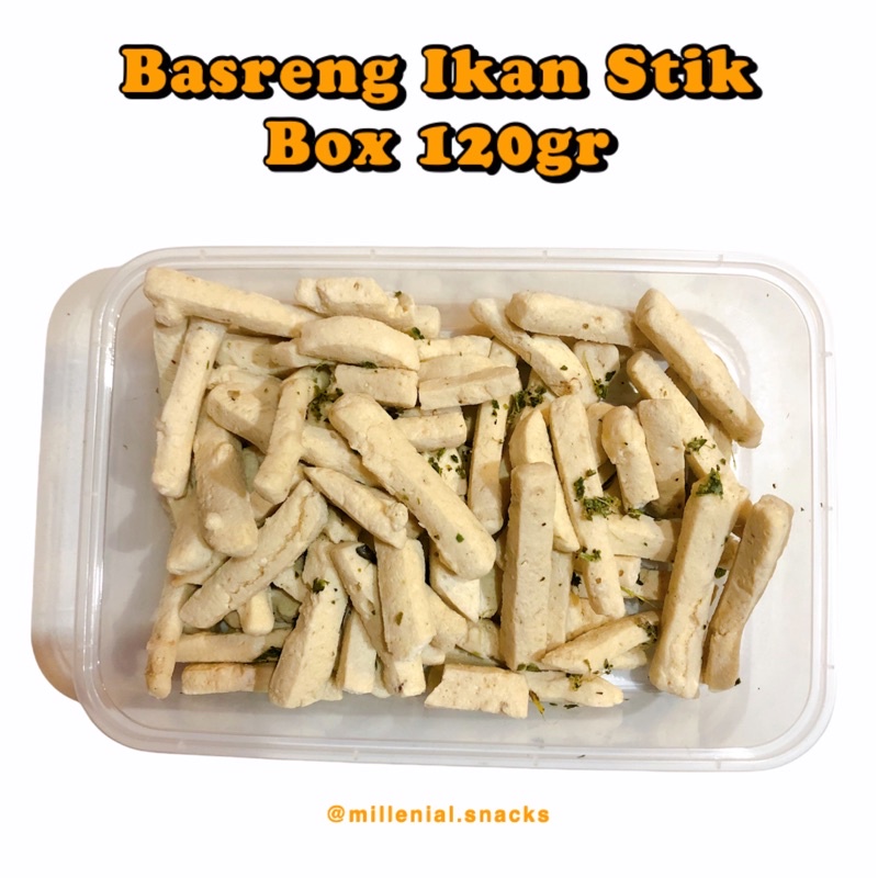 

Basreng Ikan Stik Original Pedas Box 120gr