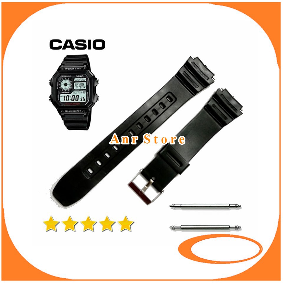 Tali Jam Tangan Casio W216 W-216 W 216 Bonus Pen