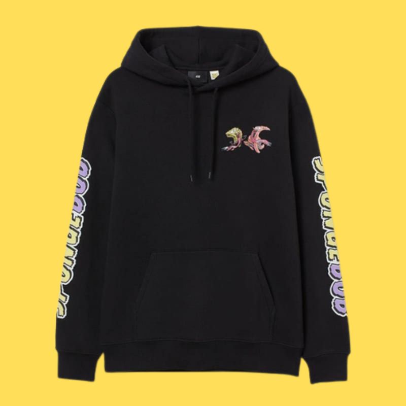 Hoodie H&M Spongebob Patrick Oh Budy Black Krabby Patty