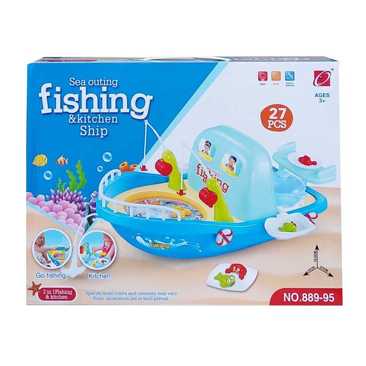 B889-68 Mainan Anak Water Paradise Fishing Game Mainan pancingan Ikan 13D