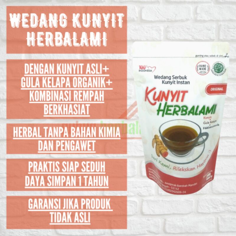 

Bubuk Minuman Rasa Kunyit Instan KUNYIT HERBALAMI