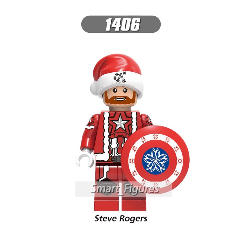 Sw424 Mainan Action Figure Iron Man Minifigures Phoenix Steve Rogers Snowman SW424 Untuk Hadiah Natal X0275