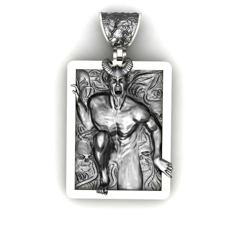 [Ready Stock]Fashion Personality Devil Vintage Thai Silver Pendant