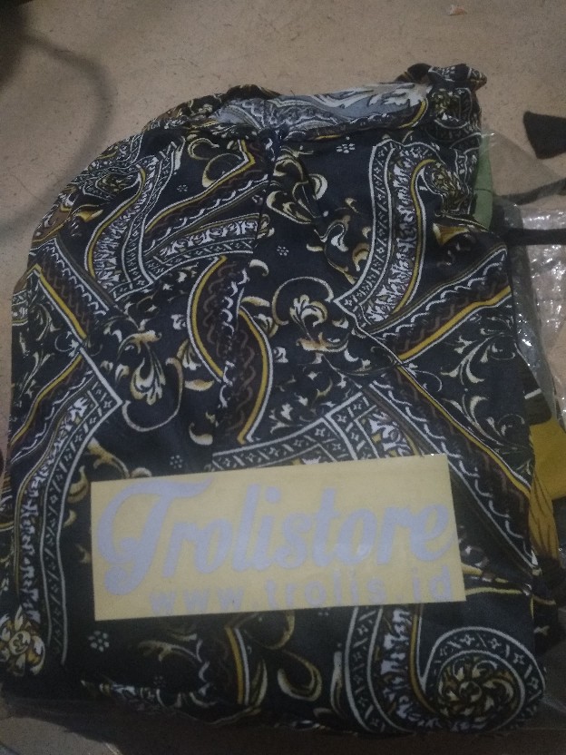 Grosir Trolistore Kemeja Batik Pria Motif Baron Kukup Pjg Lengan Panjang Seragam Batik Cowok Pria