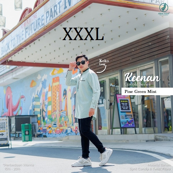 Alwa Hijab | Keenan | Kemeja Lengan Panjang | Couple Series