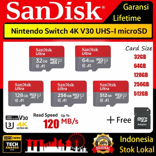 Sandisk Micro SD 64GB 100MBps MicroSD 64 GB 100 MBps Memory Card