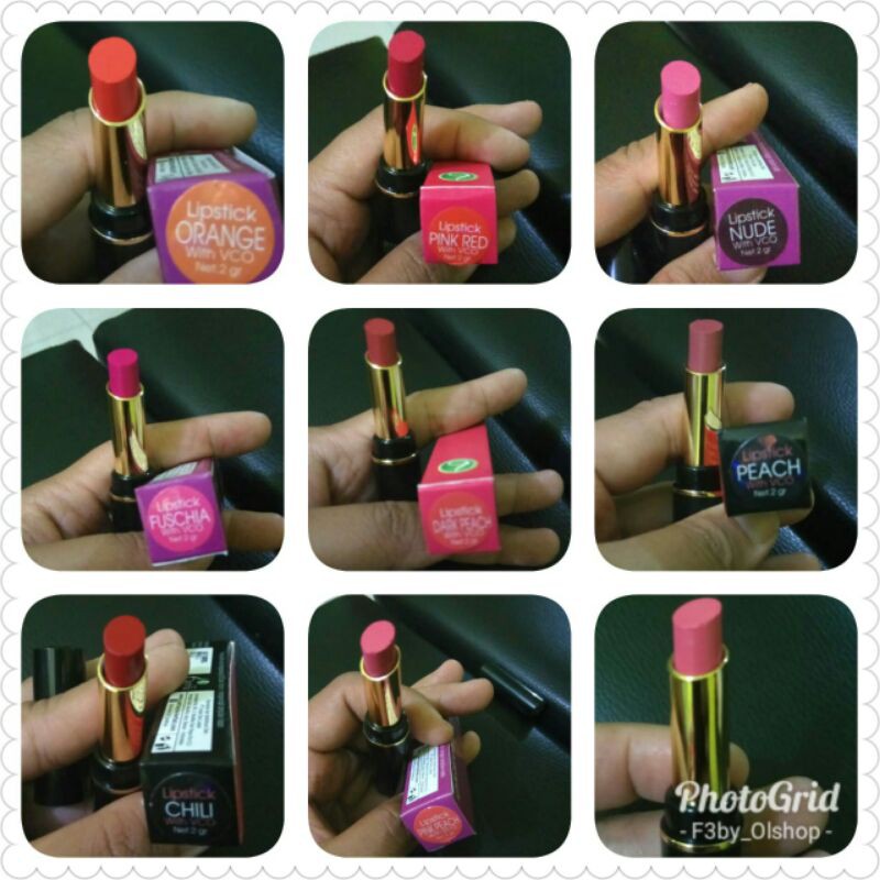 Lipstick matte glossy Batrisyia Herbal ginco pemulas bibir