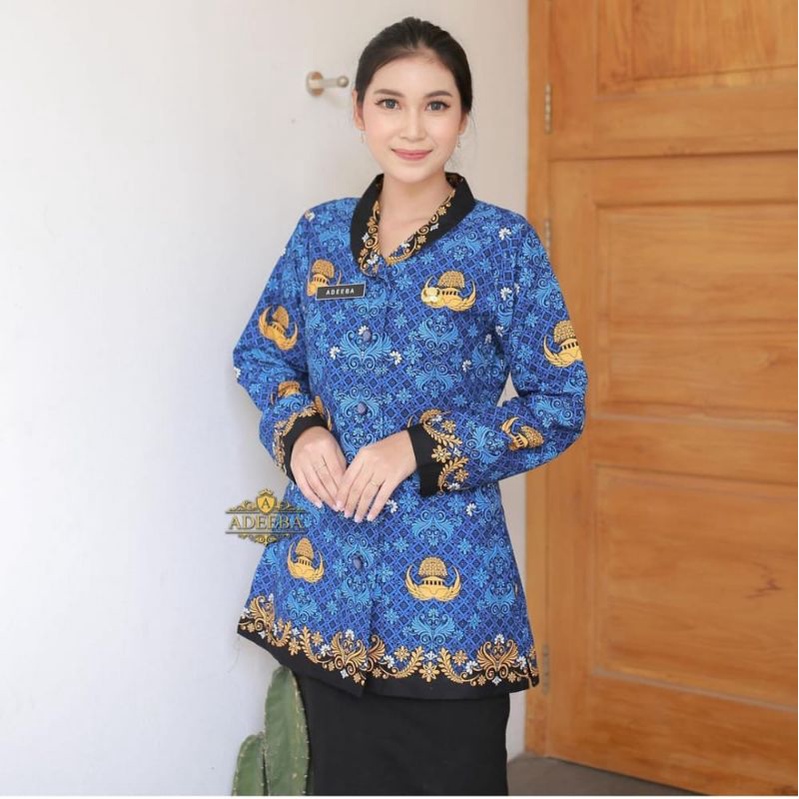 korpri terbaru wanita lengan panjang lapis furing C40s Asli PT. Sekar Bengawan