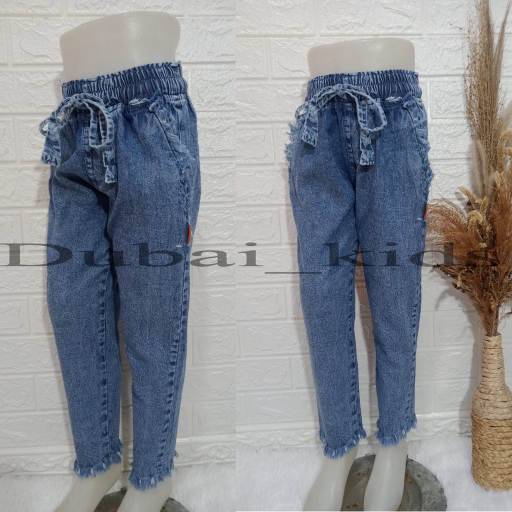 DUBAY_KIDS - celana jeans anak perempuan 10th - celana jeans anak perempuan - celana jeans premium -