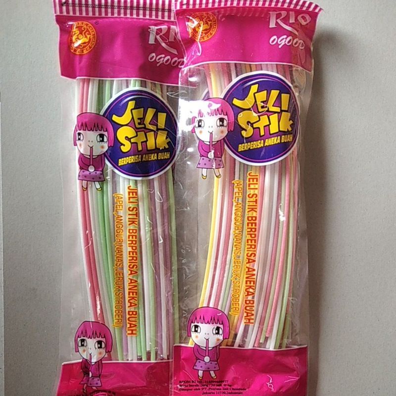 JELI STIK BERPERISA ANEKA BUAH/PERMEN JELI STIK