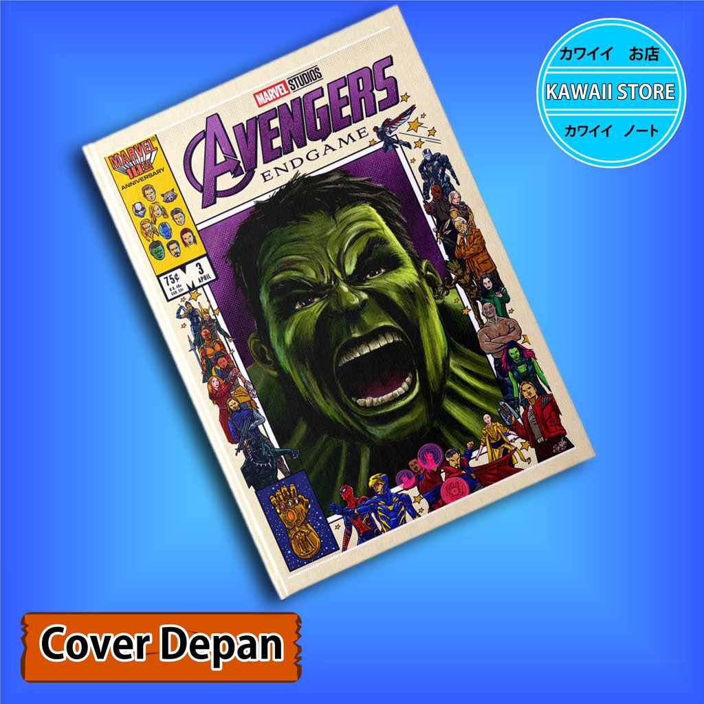 

Notebook / Pocket book Hard Cover Film Marvel Avengers HULK uk A5 & A6 / Notes Book