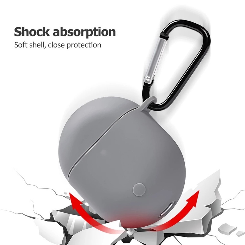 1 Pc Cover Pelindung Headphone Bluetooth Bahan Silikon Anti Air Shockproof Dengan Kait Untuk Xiaomi Redmi