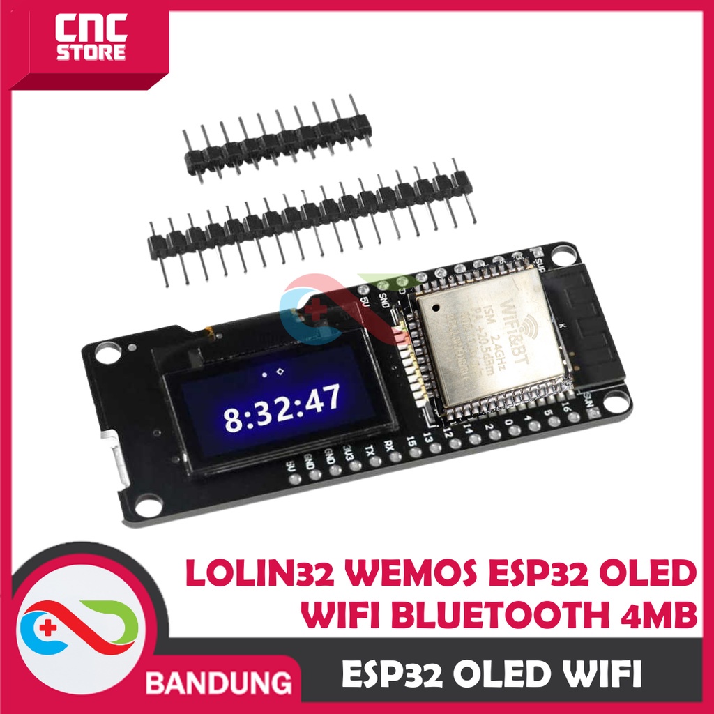 LOLIN32 WEMOS ESP32 WITH OLED DISPLAY IOT BLUETOOTH 4MB ESP-32 WIFI