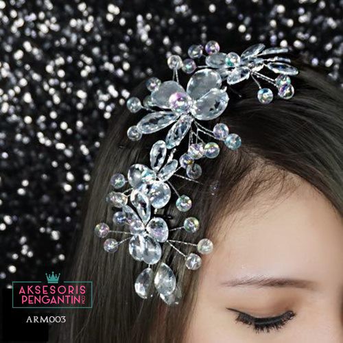 [PRODUK FAVORIT] HIASAN RAMBUT AKSESORIS PENGANTIN HEADPIECE HAIRBAND ARM003