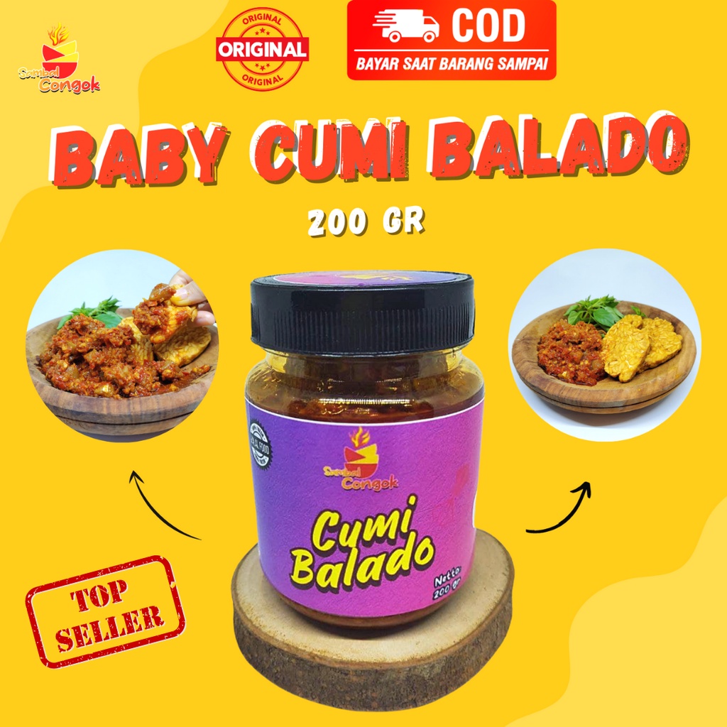 

Sambal Congok - Sambal Baby Cumi Balado Pedas Asin 200 Gr