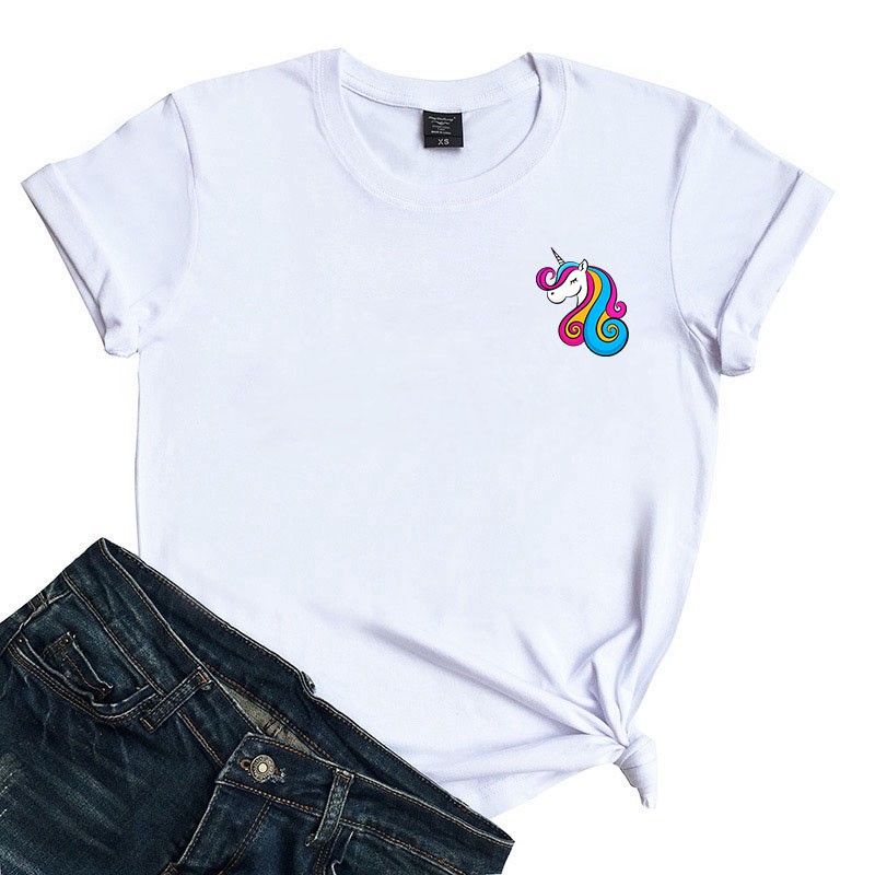 kaos unicorn head / kaos unicorn/ kaos wanita / KATUN 24S