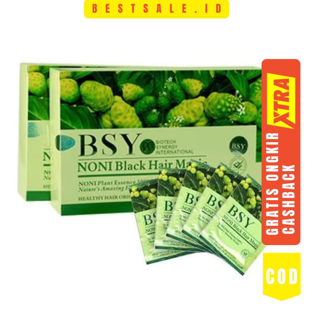 BSY NONI Shampoo Penghitam Rambut Alami / Black Hair Magic Asli