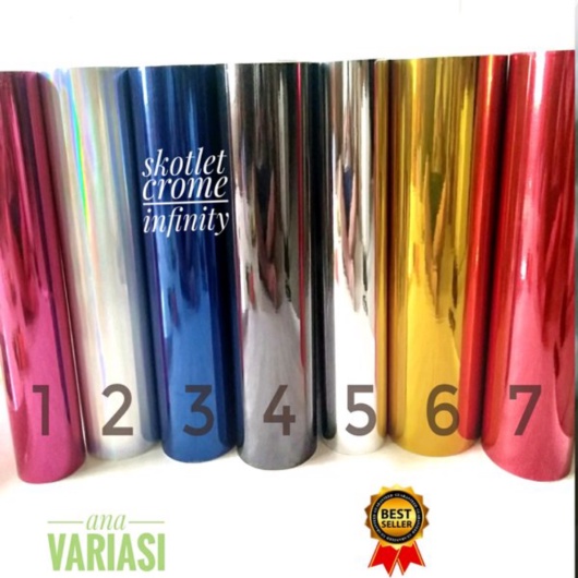 Promo stiker skotlet motor  mobil chrome skotlet chrome merk infinity Limited