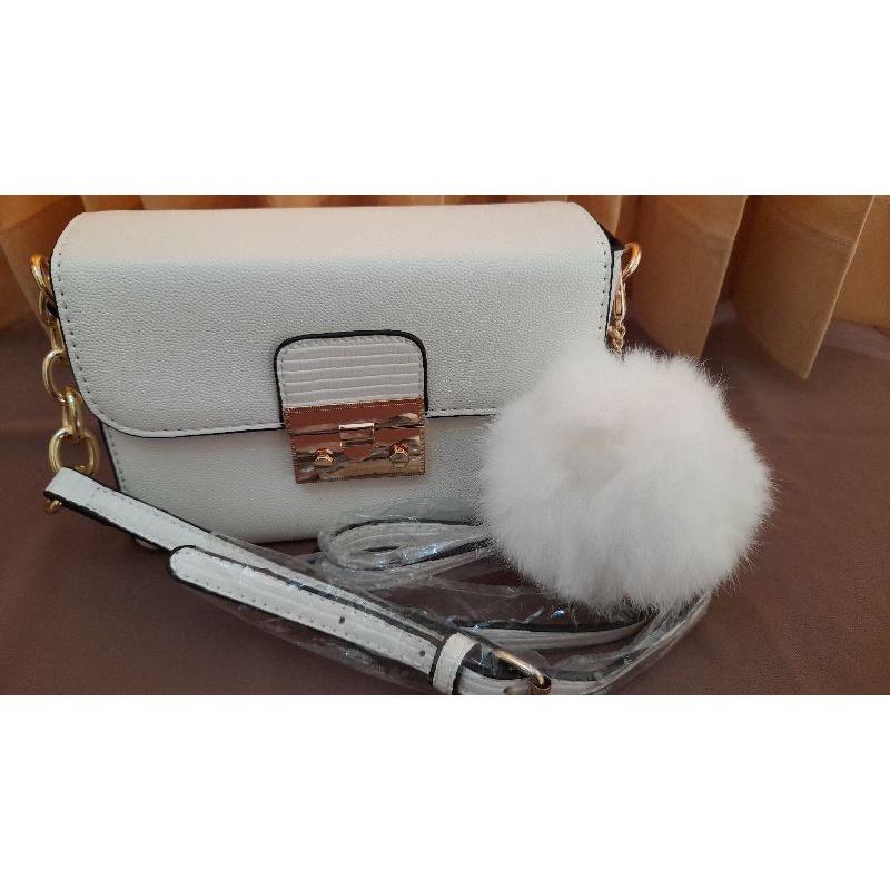 Sling Bag Aldo Pompom Original