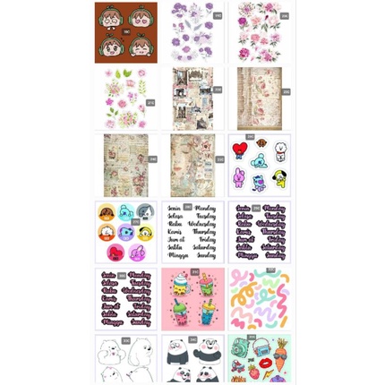 

stiker jurnal, stiker tumblr, stiker case, stiker murah