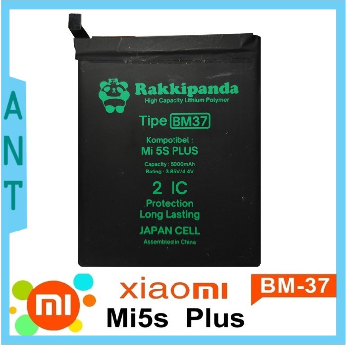Baterai Battery Rakkipanda Xiaomi Mi 5s Plus Mi5s Plus BM37 BM-37 Double IC Protection