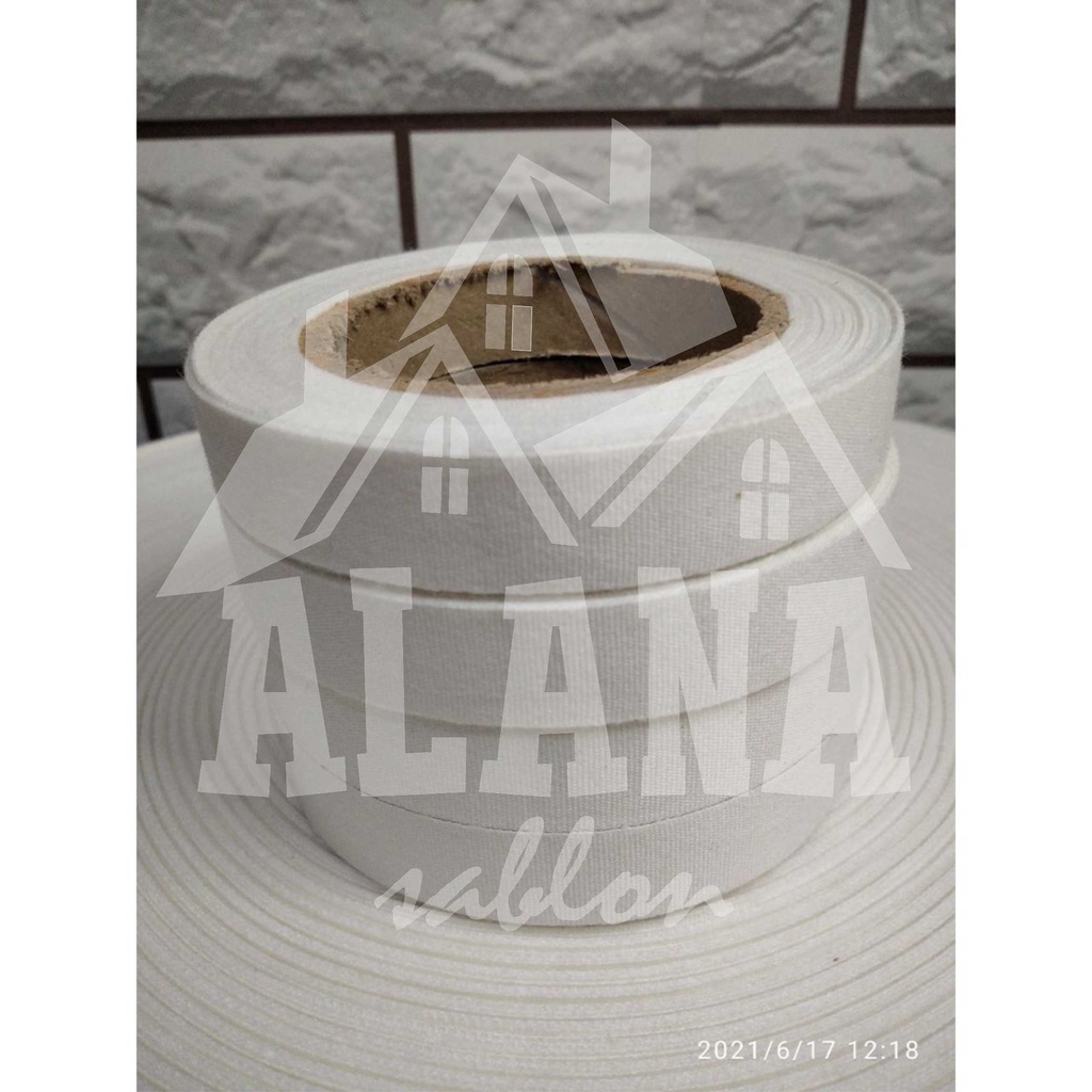 

Label katun polos ukuran 1,5 cm / label katun tanpa nama/ label baju/ label hijab