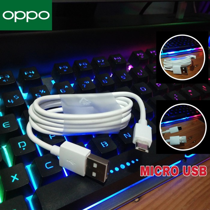 Kabel Data Oppo F5 F9 Original 100% USB Micro