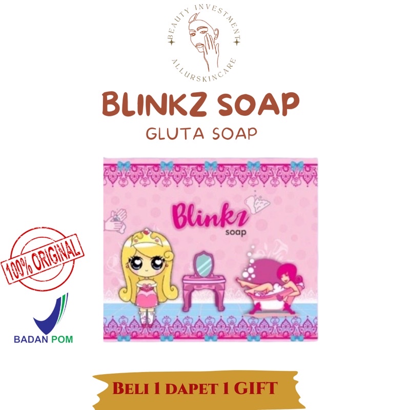 [FREE GIFT] TERLARIS BLINKZ SOAP BPOM READY STOCK SABUN BLINKZ BLINK