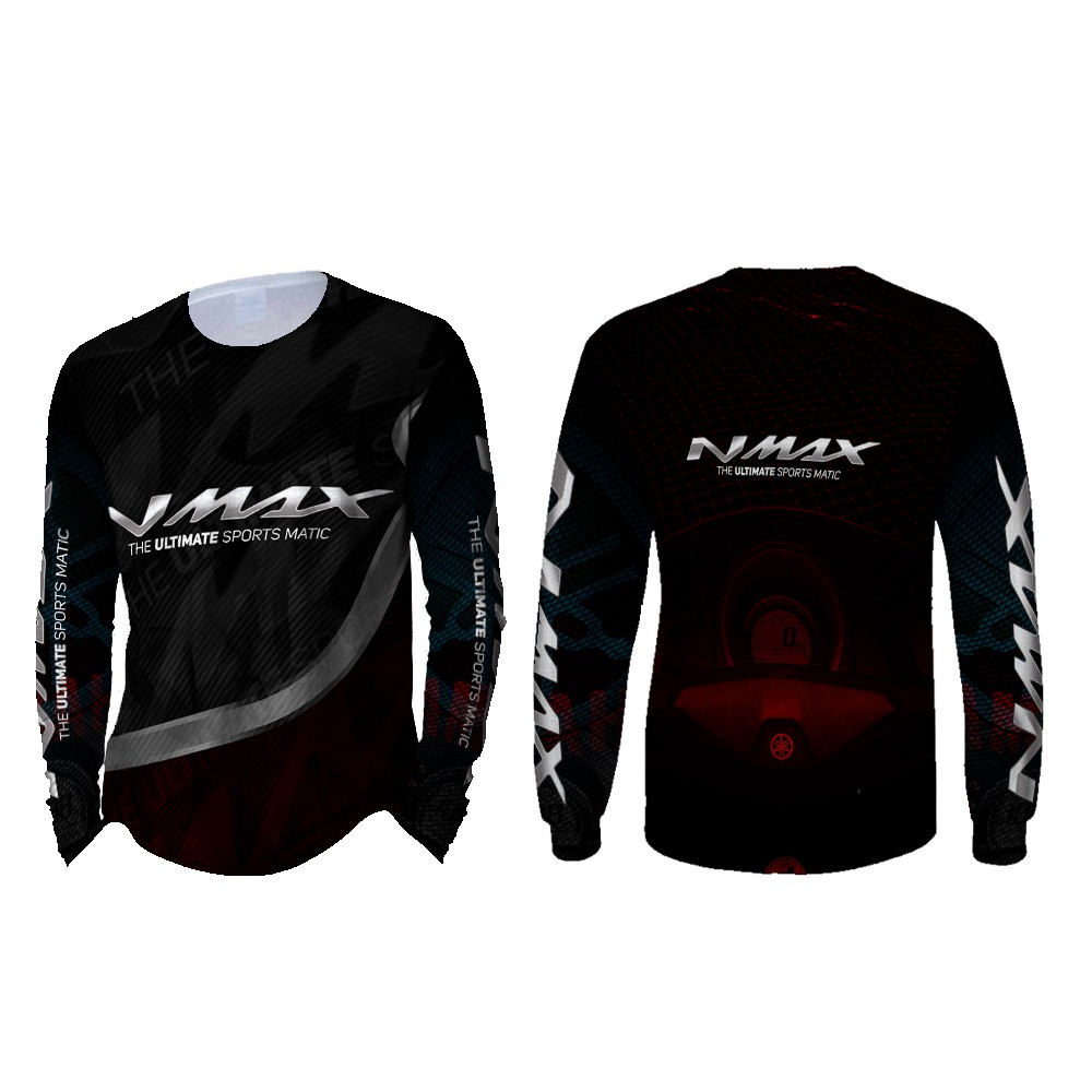 Kaos Pria Lengan Panjang NMAX 3D Full Print Sublimation 005