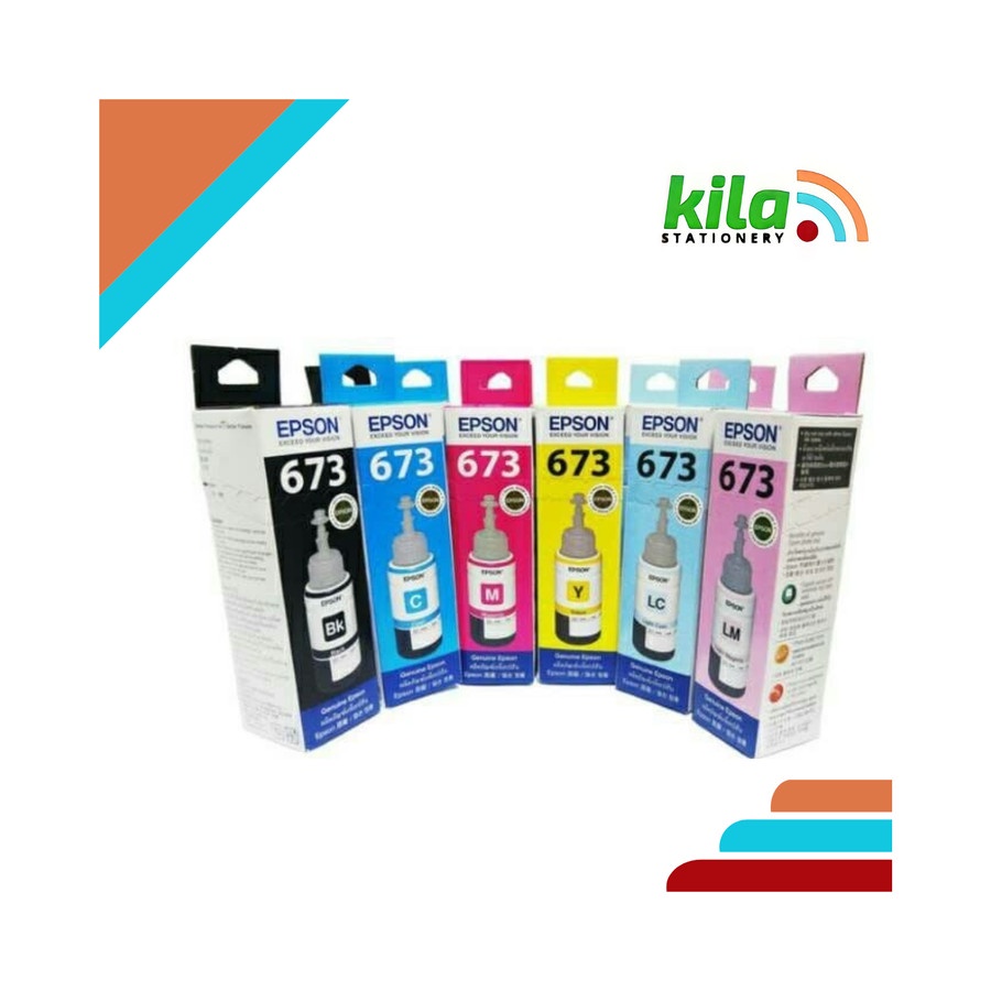 Tinta Epson 673 (L 800) = Printer Epson L800/L850/L1800