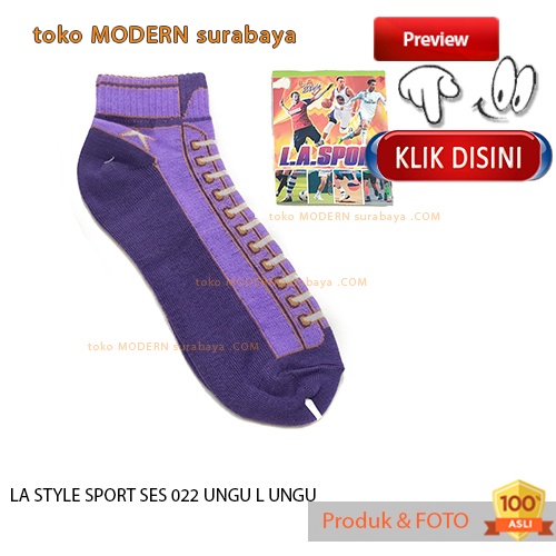 Kaos kaki pendek mata kaki dewasa LA STYLE SPORT SES 022